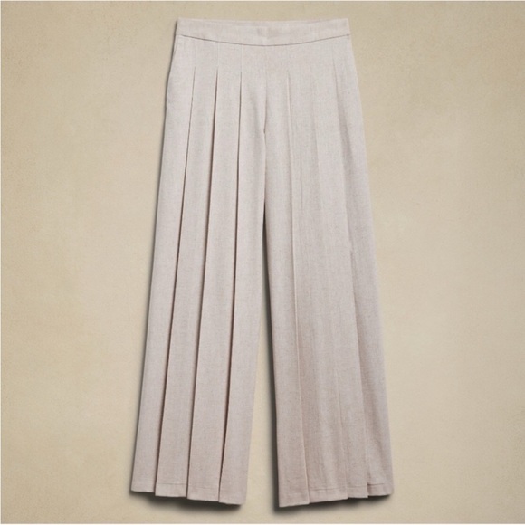 NWT Banana Republic LINEN-BLEND PALAZZO PANT - Picture 6 of 8